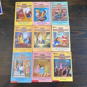 Vintage The Baby-Sitters Club Book Lot of 9 Ann M Martin Scholastic 80s 90s BSC